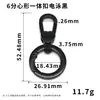 Cordón para Teléfono Móvil Hebilla de Perro de 5 Puntos Hebilla de Resorte Anillo Metálico Anti-Pérdida Gancho para Llaves Desmontable DIY Accesorios de Ferretería