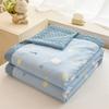Verano Clase A Dibujos Animados Hilo Arrugado Colcha de Verano Colcha Fresca de Verano Estudiante Soltero Dormitorio Lavable a Máquina Colcha para Aire Acondicionado Colcha Fina