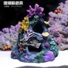 Galhos de Coral Árvore de Ferro do Mar Peixes Vermelhos Pretos Decoração de Aquário Paisagismo Ornamentos Subaquáticos