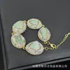 Pulsera Nueva de Amatista Natural en Piedra Cruda con Diseño Completo de Incrustaciones de Diamante, Joyería Elegante, Suministro Transfronterizo Europeo y Americano, Venta al por Mayor de Joyería