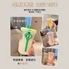 Copo para infusão de chá de vidro copo de separação de chá e água copo de chá de flores copo para cold brew alta aparência feminino novo estilo copo de água com canudo copo para beber duplo