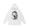 Moda Urbana Transfronteriza de Comercio Exterior Marca Unisex Otoño e Invierno Estampado de Letras Sudadera con Capucha Holgada Pulóver Sudadera Ape Casual Versátil