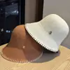 Sombrero de Pescador de Algodón de Color Sólido Estilo Coreano para Mujer, Sombrero Versátil con Protección Solar para Primavera y Verano, Sombrero de Cubo, Versión Coreana de Moda para Salidas