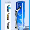 Reconocimiento Colorido y Elegante para Empleados Jóvenes Destacados con Accesorios de Superficie Cortada en Diamante, Trofeo Sencillo de Cristal para Equipos de Competición