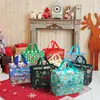 Novas Sacolas de Compras de Natal, Sacolas de Presente Personalizadas em Papel Kraft, Sacolas Tote para Embalagem de Frutas da Paz com Opção de Impressão de Logo