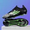 Zapatos de Fútbol para Hombre Putian F50 sin Costuras de Punto Fly-Knit Slip-On, Zapatos Deportivos de Entrenamiento Juveniles de Caña Baja con Tacos Largos