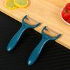 Pelador de frutas multifuncional para el hogar, de acero inoxidable, color verde oscuro, para cocina de fábrica, cuchillo cepillador de melones, se puede configurar con logotipo