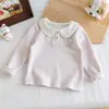 Camiseta Longa 2026 Nova para Bebês Meninas, Roupa de Outono Super Estilosa para Crianças, Blusa Camiseta da Moda para Meninas Pequenas no Início do Outono