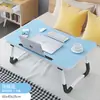 Mesa plegable para cama dormitorio escritorio para portátil escritorio para estudiante universitario artefacto de dormitorio mesa pequeña mesa de comedor perezosa