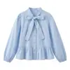 Conjunto de Tres Piezas para Niña de Primavera/Otoño: Chaleco Mariposa, Camisa, Jeans - Elegante Chaleco de Capas Estilo Coreano para Niños Medianos y Mayores