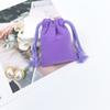 Pacote de bolso de pano de algodão estilo Ins, amostra cosmética de cores doces, pacote de bolso de algodão puro, pacote de algodão puro simples e elegante