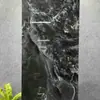 Azulejos de Piso de Pedra de Luxo Estilo Francês Preto Minimalista com Padrão de Mármore 60*120 Azulejos Cerâmicos para Hotéis e Supermercados, Azulejos Brilhantes Cor de Café