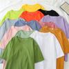 Ropa de Pareja para Mujer de Comercio Exterior Ropa de Verano 2025 Nueva Talla Grande Suelta de Manga Corta Camiseta para Mujer Color Caramelo Ropa para Mejor Amiga Top