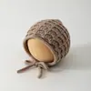 Gorro para Bebé de Color Sólido Súper Lindo Protección para Orejas Invierno Lana Cálido Lindo Gorro Tejido Hombres y Mujeres Gorro Rizado Rombo Infantil