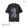 Camiseta de Manga Curta Pesada de Algodão Puro 250g Marca Americana Retrô Moderna Lavada Desgastada para Homens e Mulheres Verão Solta Atacado Transfronteiriço