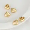 Relleno de Oro de 14K Color Duradero Hueco Trébol de Cuatro Hojas Corazón de Melocotón Oval Gota de Agua Colgante DIY Pendientes Pulsera Accesorios de Joyería Hechos a Mano