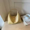 Bolso liso de color para axila estilo perezoso 2026 verano nuevo bolso tipo empanada alta para el trabajo y el trayecto bandolera