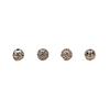 Joyería de plata de ley 925 al por mayor Accesorios DIY de plata tailandesa Cuentas sueltas Cuentas de plata 9/10mm Accesorios de cristal Cuentas de plata Cuentas huecas