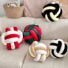 Cojín de bola anudada tejido a mano de dos colores transfronterizo para sofá de sala de estar, cojín para el hogar, cojín para respaldo de cabecera, cojín de soporte lumbar