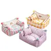 Cama para gato adequada para todas as estações, semi-fechada, sofá reclinável seguro para gatos, cama para cães pequenos, cama para gatos de estimação estilo novo