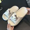 Nuevas pantuflas creativas personalizadas para mujer, de verano, antideslizantes, para pareja, de dibujos animados, gato lindo, sandalias de interior para el hogar y el baño