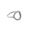 Anillo de Plata Tailandesa Retro con Giro Dongdaemun de Corea del Sur para Mujer, Plata S925 Chapada, Diseño Nicho Elegante Ins, Anillo de Dedo Índice/Meñique