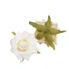 En stock adorno de tocado de rosa recta rizada artificial decoración retro europea rosa recta rizada cabeza de rosa flor falsa flor de seda