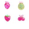 Acessórios de Joia em Pó de Cristal de Resina Desenho Animado Material para Acessórios de Cabelo DIY Feito à Mão Cola em Creme Glitter Patch para Capa de Celular Coração