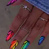 Manicura de Verano Colorida Estilo Alas de Mariposa Coloridas 2025