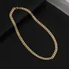 Nueva cadena para clavícula chapada en oro cobre estilo europeo y americano collar en relieve para mujer cadena versátil de nicho cadena para suéter joyería