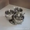 Conjunto de Potes Giratórios para Temperos de Aço Inoxidável 304, Frasco de Temperos, Pote de Sal, Pote de Temperos para Cozinha, Copo Medidor Doméstico, Criativo