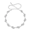 Cinto Feminino Decorativo, Vestido Simples e Versátil, Corrente Prateada Estilo Boêmio para Cintura, Corrente de Cintura da Moda