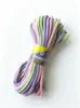 Cuerda de Algodón Trenzada de Color Degradado Teñido Sección 4 mm Cuerda Trenzada Hilada en el Núcleo Hecha a Mano para DIY Joyería Llavero Accesorios Cuerda Trenzada