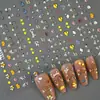 Pegatinas de Arte para Uñas de Moda Mariposa en Relieve 5D Uñas Glaseadas Aurora de Serpentina Avanzado Tridimensional