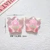 Acessórios de Resina com Glitter Fino de Estrelas e Nuvens Desenho Animado DIY Charms para Sapatos Feitos à Mão Chaveiros Correntes para Capa de Celular