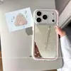 Adequado para capa de celular Apple 17 Pro Max iPhone 16, anti-queda, popular entre influenciadoras femininas, modelo novo com pequenas estrelas em inglês
