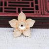 Yiwu hilo dorado conservador del color cobre dorado chapado DIY pieza de flor pequeña horquilla pasador corona de fénix accesorios para tocado Xiaxiao B2825