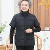 Chaleco de algodón acolchado para abuela, ropa exterior para mujeres de mediana edad y ancianas, grueso, para mamá, chaleco de otoño e invierno, ropa de señora