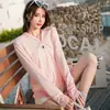 Roupas de proteção solar de seda gelada com estampa de coelho japonês para mulheres, primavera e verão, camisa leve de manga longa com proteção solar, proteção solar UV, respirável