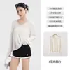 Saída de Praia de Linho Estilo Old Money para Mulheres, Caimento Solto e Relaxado, Leve e Respirável, Camisa Simples para Ar Condicionado para o Verão
