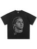 Transfronterizo Primavera y Verano 2025 Ibra Ibra Retro Americano Cuello Redondo Camiseta Pesada Transpirable Sensación Fresca Camiseta de Manga Corta Estampada para Hombre y Mujer