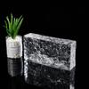 Ladrillo de vidrio súper blanco ladrillo de cristal ladrillo transparente pared divisoria cuadrada baño red net arte sólido doble cara ladrillo de hielo