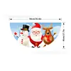 Nueva decoración de bandera de medio círculo navideña transfronteriza, bandera en forma de abanico, accesorio para fotos de ambiente, pancarta de muñeco de nieve navideño, tela de fondo