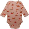 Roupas de Comércio Exterior Triângulo Coelho para Homens e Mulheres Bebês e Crianças Pequenas Roupas de Manga Longa para Subir em Bebês Algodão Puro Roupas com Botões na Parte de Baixo