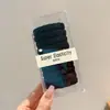 Cuerda Duradera para Trenzar el Cabello, Accesorio para el Cabello de Goma, Goma Elástica de Alta Gama Morandi, Cuerda Negra para el Cabello que No Aprieta, Cuerda de Cabello Colorida