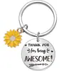 Llavero de metal con diseño de abeja y corazón, creativo, de acero inoxidable, para el Día del Maestro, San Valentín, regalo de Navidad