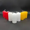 Velas Domésticas Vermelhas, Brancas e Amarelas Iluminação Tricolor Haste Curta Queima de Incenso Atmosfera de Adoração ao Buda Velas de Emergência para Casal Velas Festivas