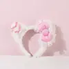 Faixa de Cabelo Melody para Mulheres, Série Fofa de Laço Escuro, Acessórios de Cabelo Sanrio, Grampos de Cabelo, Acessórios de Cabeça para Festa e Performance