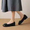 100% Couro MacioSapatos de Mãe Couro Macio Solado Macio Sapatos de Uma Sola Sapatos de Couro para Mulheres de Meia-Idade e Idosas Couro Macio Antiderrapante Sapatos Planos para Idosos