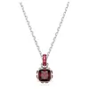 Collar de Cristal Austriaco Shi Jia para Mujer Clásico Color Representativo Mensual 12 Signos del Zodiaco Colgante de Arete Cuadrado Pulsera